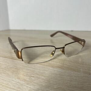 GUCCI GG2878 MI2 Eyeglasses Mocha Brown Half Rimless 52-17-135 MISSING PIECE